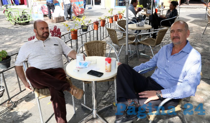 Jorge Orozco Sierra y Joaquín Romo Delgado se reunieron en Café Catedral