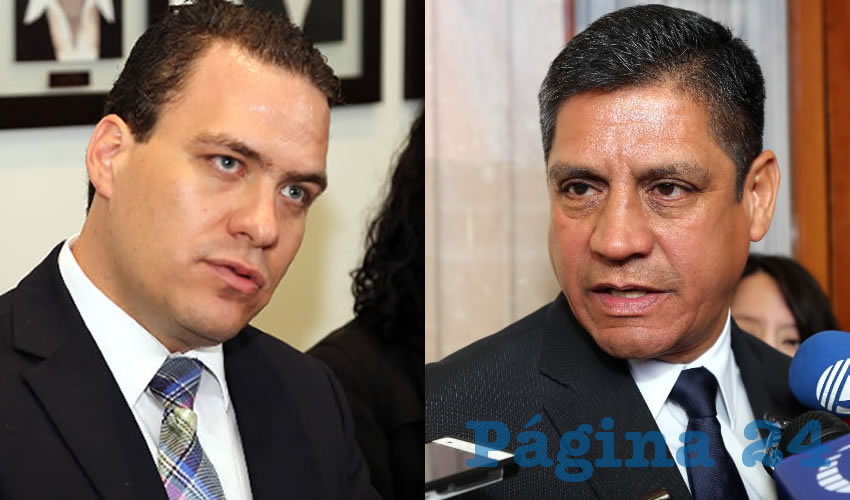 Francisco Ruiz López, presidente Estatal de la Coparmex | Héctor Benítez López, secretario de Seguridad Pública Municipal