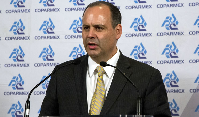 Gustavo de Hoyos Walther, presidente de la Coparmex (Foto: Archivo/ Galo Cañas/ Cuartoscuro)