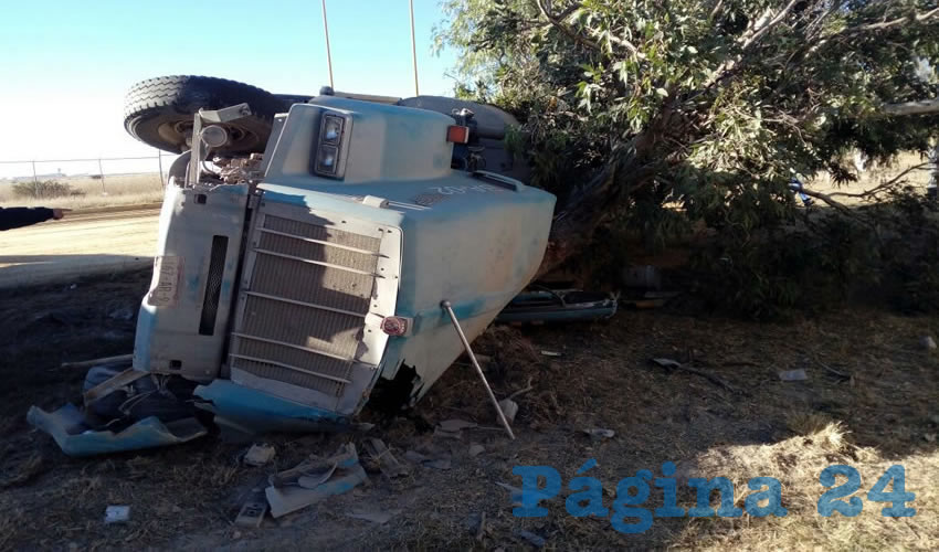 El percance ocurrió sobre el kilómetro uno de la carretera estatal dos, al Sur de la ciudad