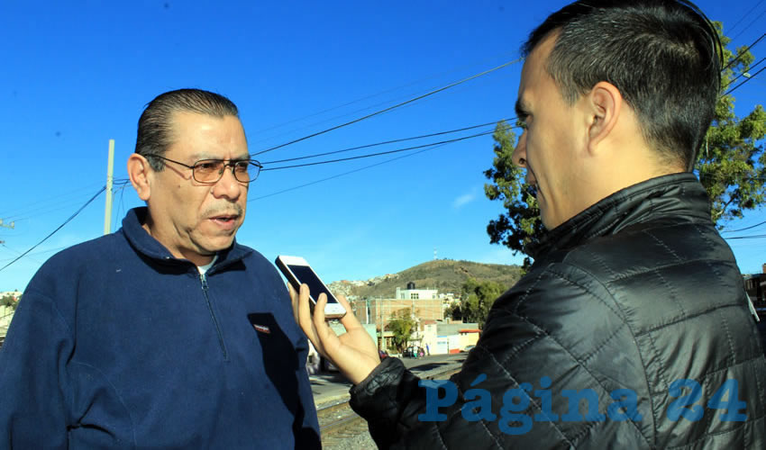 Joel Díaz Rodríguez: “Aquí nosotros no compartimos ni la ideología ni el proyecto de otro grupo de transportistas que sin pensar ni analizar piden un incremento de 45 por ciento” (Foto: Rocío Castro Alvarado)