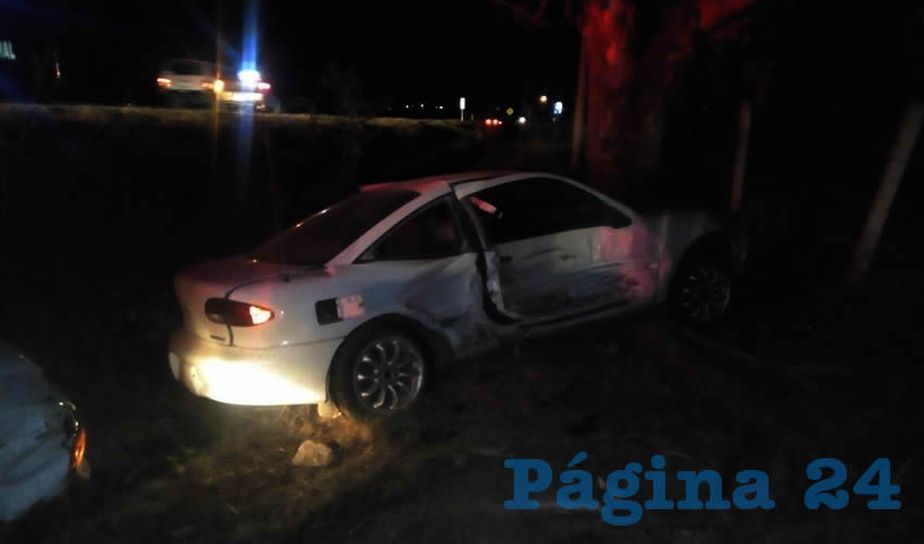 El vehículo Chevrolet Calavier fue colisionado en el costado derecho por una camioneta Ford Ranger