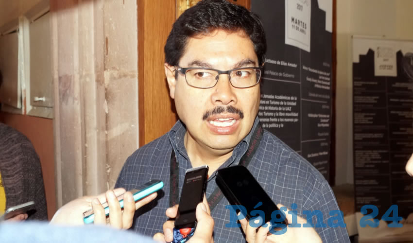 Alfonso Vázquez Sosa, director del IZC: “Por la reducción de una semana hubo reacciones con grupos de comerciantes y prestadores de servicios” (Foto Merari Martínez Castro)