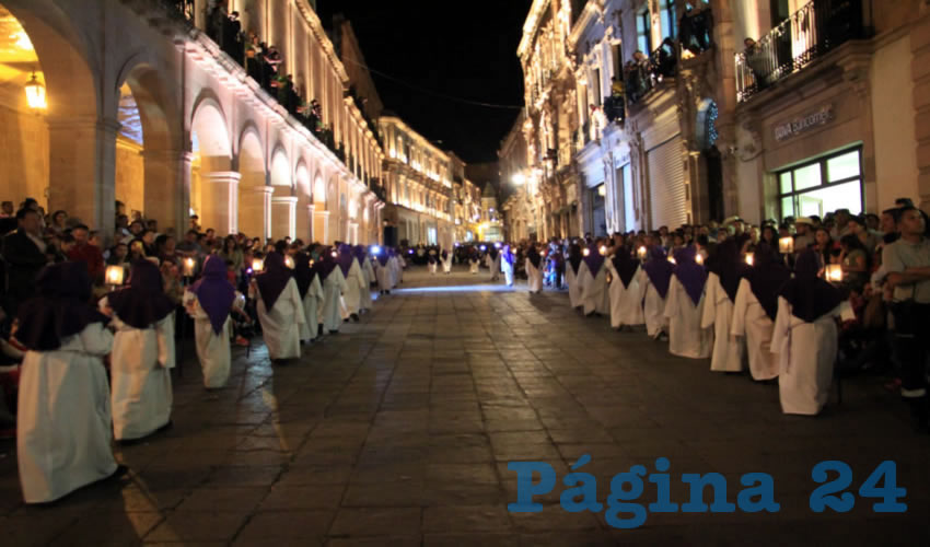 La Procesión comenzó en el Tempo de San Francisco y Concluyó en Plaza de Armas (Foto: Rocío Castro Alvarado)