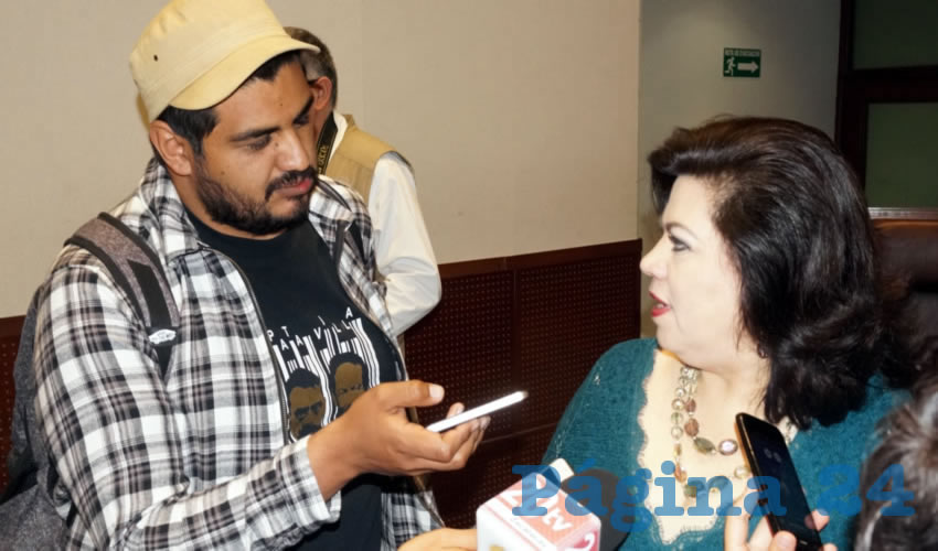 Lorena Oropeza Muñoz, legisladora: “También hay coordinación con otros estados, Nochistlán colinda con Jalisco y Aguascalientes” (Foto Merari Martínez Castro)