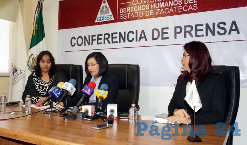 María de la Luz Domínguez Campos, titular de la CDHEZ: “En separos de 53 municipios no cuentan con personal médico” (Foto Merari Martínez)