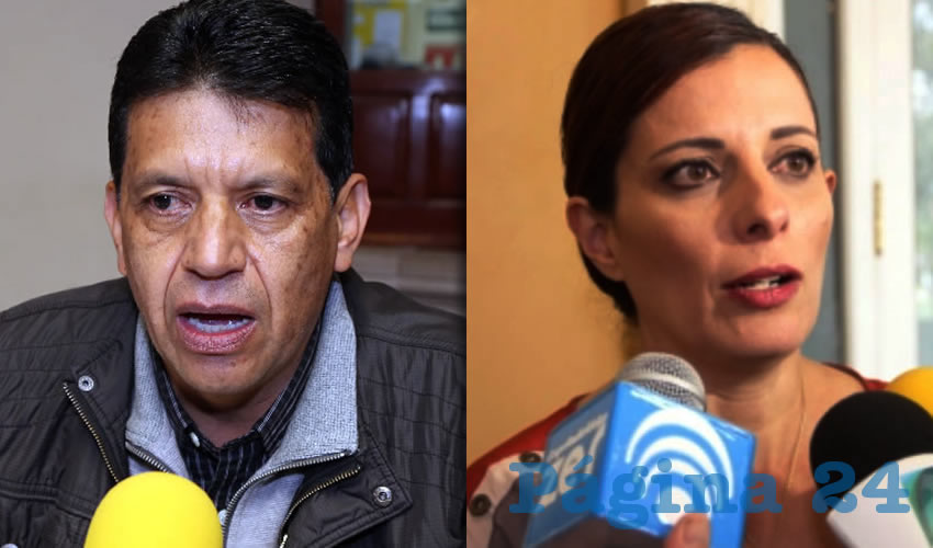 Marco Antonio Licón Dávila, secretario de Obras Públicas | Ana Susana López de la Parra, presidenta de MEMAC