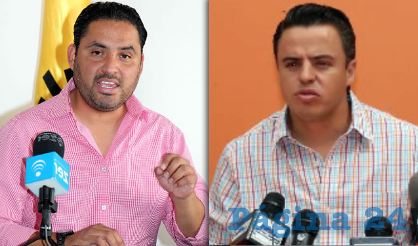 Emanuelle Sánchez Nájera, presidente del PRD | Jaime Durán Padilla, coordinador operativo de MC