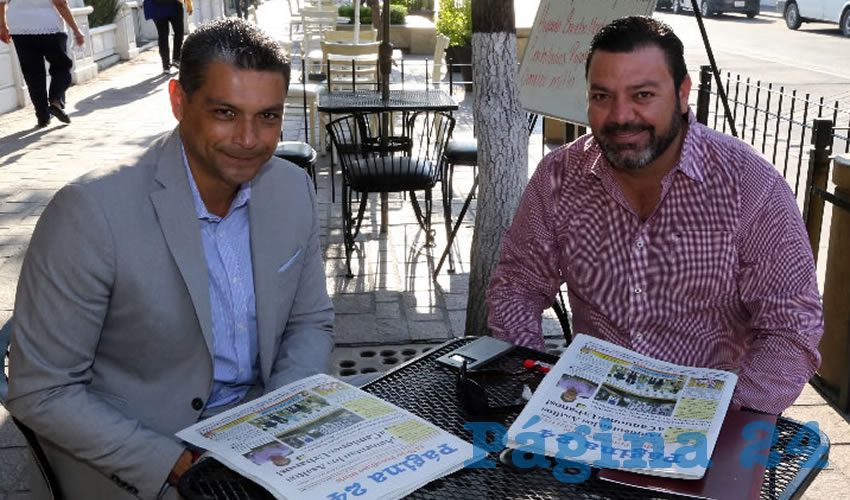En el restaurante Mitla departieron Alejandro Berenguer Ibarrondo y Enrique Escalante Corella