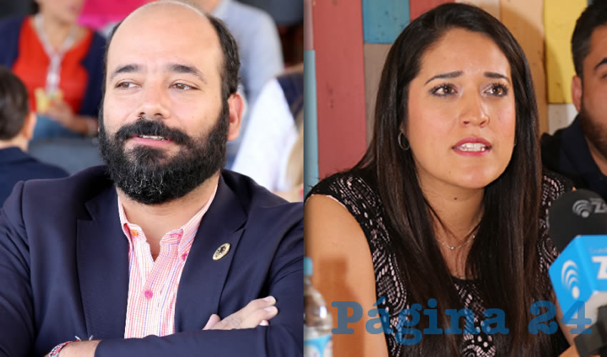 Carlos Rodrigo Martín Clemente, extitular de Proespa | Jennifer Kristel Parra, regidora de Aguascalientes