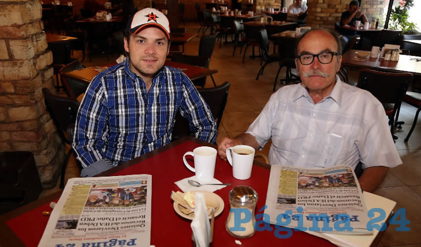En el restaurante Las Antorchas compartieron el pan y la sal Antonio Guerrero Barba y Gustavo Guerrero Falcó