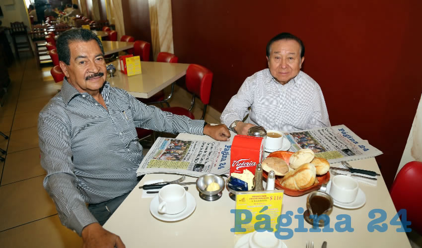 En el Mitla desayunaron Jorge Valdés Macías y José Francisco Solís Gómez