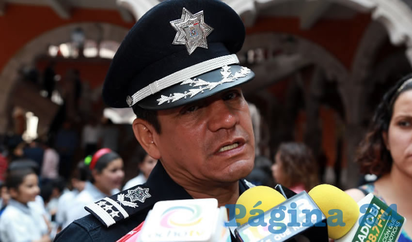 José Héctor Benítez López, secretario de Seguridad Pública Municipal (Foto: Eddylberto Luévano Santillán)