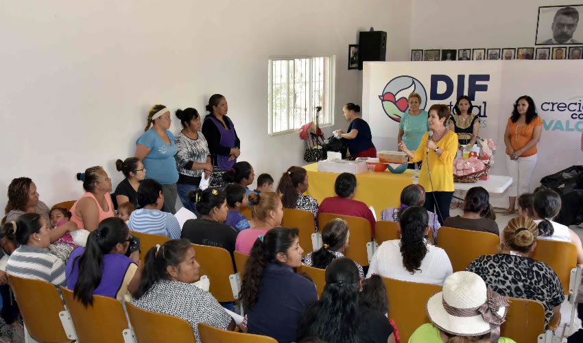 Con el trabajo del Voluntariado del DIF Estatal, se ha logrado una cobertura de atención a 2 mil 500 familias