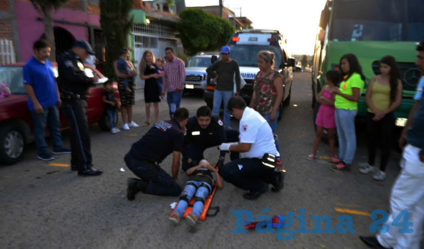 Melani Noelia fue arrollada sobre la calle Ignacio Marín, en el fraccionamiento J. Guadalupe Peralta Gámez