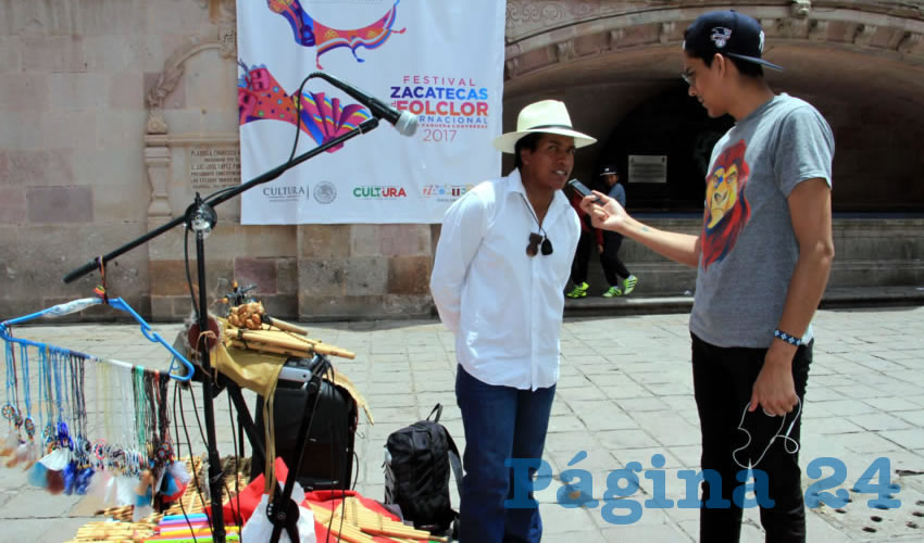 Jorge Eduardo Pineda Pineda: Sostuvo que en varias ocasiones ha visitado la capital zacatecana en temporadas vacacionales como en Semana Santa y otros festivales (Fotos Rocío Castro Alvarado)