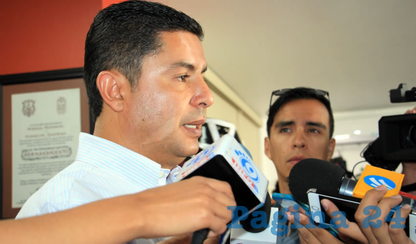Enrique Flores Mendoza: La policía de Guadalupe es la mejor pagada (Foto: Rocío Castro Alvarado)