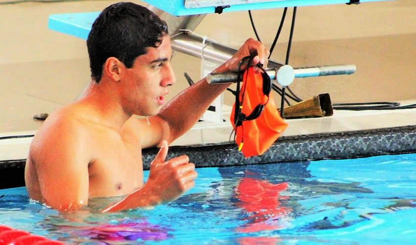 Sebastián López Carmona mejoró por siete segundos su marca en la prueba de 50 metros mariposa