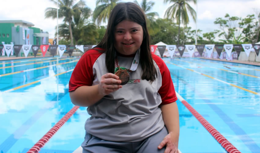 Ilse Ortega se colgó bronce en 100 metros estilo libre 19-21 Clase S21