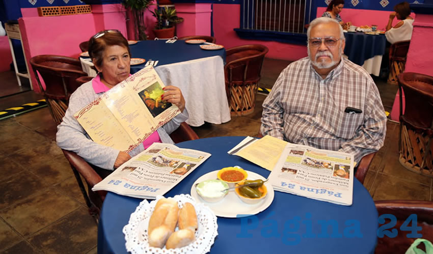 En La Saturnina almorzaron Rosa Berber y Salvador Berber Cruz