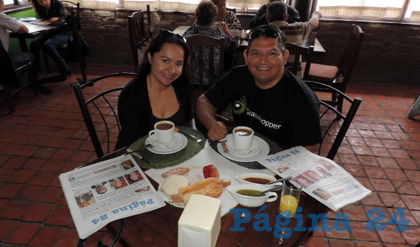 En el restaurante El Campirano almorzaron Fabiola Durán y Manuel Cisneros