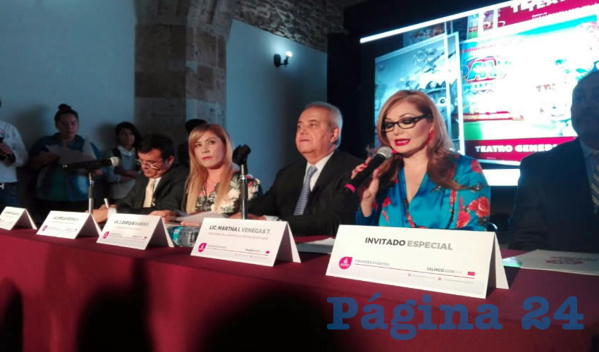 Ofelia Medina, directora de grandes eventos del gobierno del estado, explicó que para la celebración del 207 aniversario de la Independencia de México se pondrá en marcha el espectáculo “México Lindo y Querido”/Foto: Francisco Andalón López