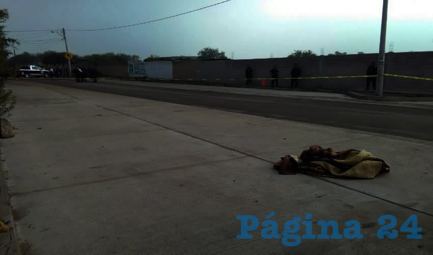 Sobre avenida Moctezuma, en la comunidad Zacatequillas, fue encontrado el cadáver embolado