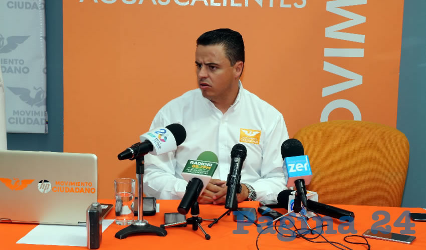Jaime Durán Padilla, coordinador estatal de Movimiento Ciudadano (Foto: Eddylberto Luévano Santillán)