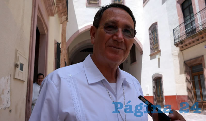 Sigifredo Noriega Barceló, obispo de la Diócesis de Zacatecas (Foto Merari Martínez Castro)