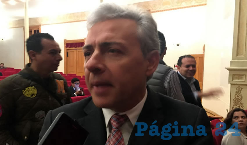 Agustín Enciso Muñoz, titular del Consejo Zacatecano de Ciencia, Tecnología e Innovación (COZCyT): Hasta la fecha se ha invertido un total de 101 millones de pesos, por parte de la actual administración. (Foto: Alberto Núñez Hernández)