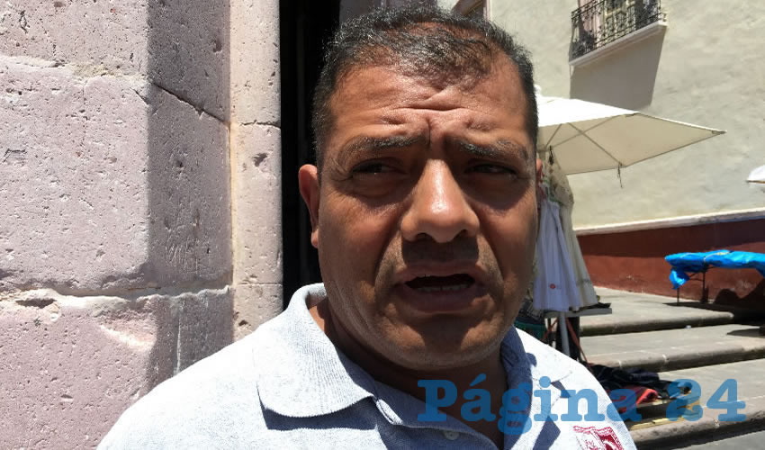 Javier Castillo Rodríguez, prestador de servicios turísticos en el Hotel Posada de la Moneda (Foto Cristo González)