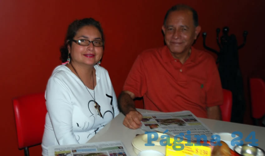 Ana María González González y Juan Manuel González Macías compartieron el pan y la sal en el restaurante Mitla
