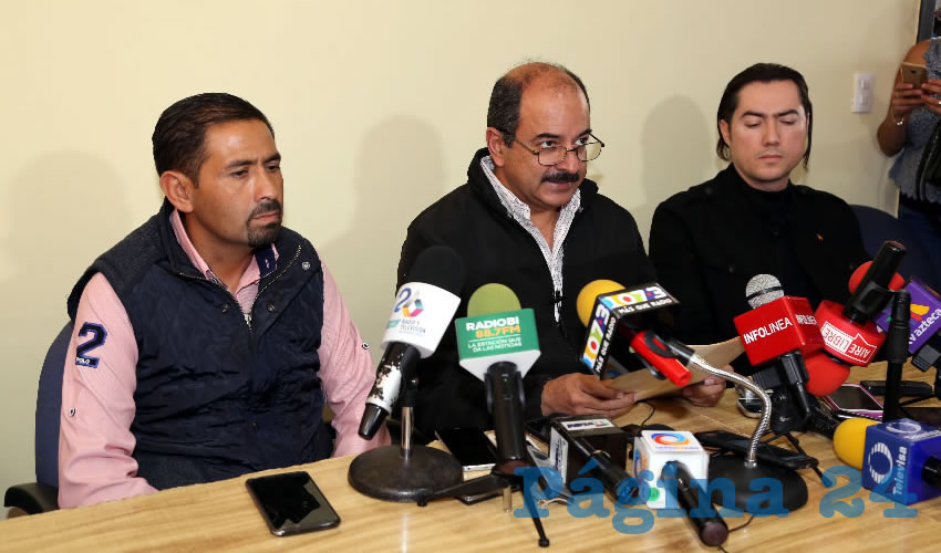 Conferencia de Prensa de Héctor Quiroz García, presidente del PT