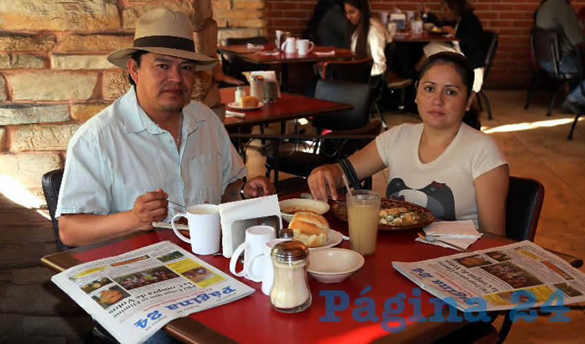 En Las Antorchas almorzaron Juan Carlos Heredia Reyes y Camila Hernández Olivares