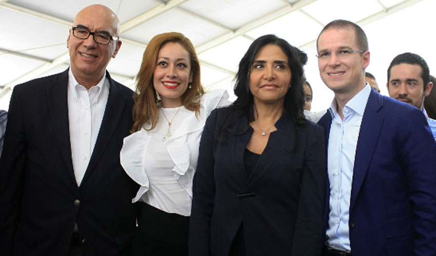 Los líderes del MC, PRD y PAN (Foto: Cortesía)
