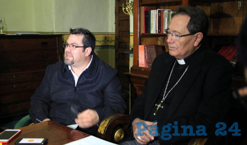 Daniel Ayala Talamantes, sacerdote encargado del proyecto (Foto Rocío Castro Alvarado)