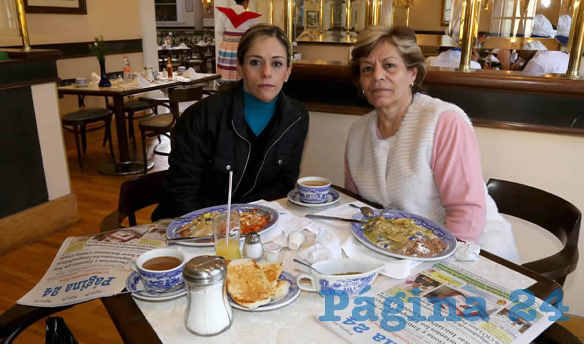 En Sanborns Francia compartieron el pan y la sal Lorena Gómez Soto y Lourdes del Rosario Soto Ulloa