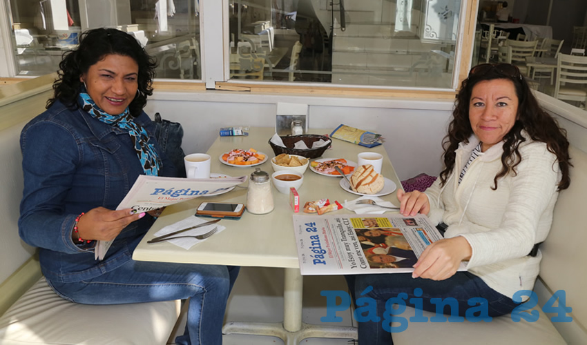 En el restaurante Del Centro almorzaron Lucía Gómez Castillo y Laura Córdoba Muñoz