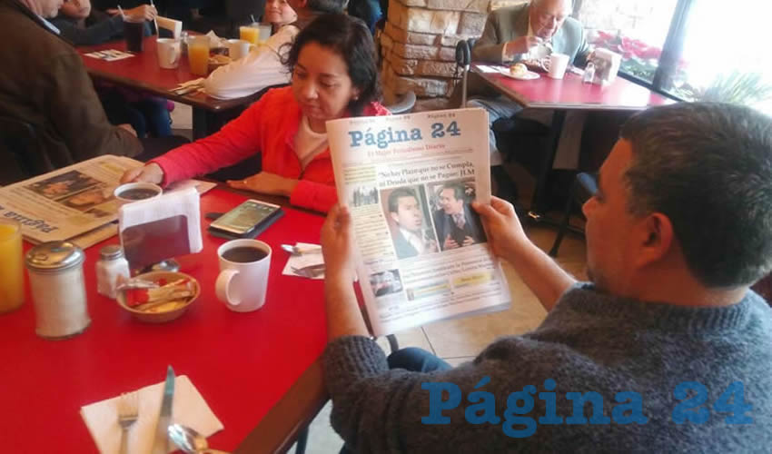 Rosa María Ramírez y Rogelio Hernández compartieron el pan y la sal en el restaurante Las Antorchas