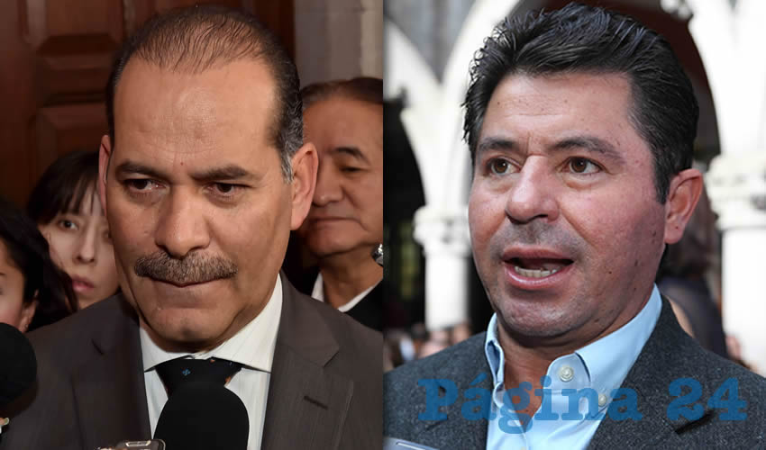 Martín Orozco Sandoval, gobernador del Estado | Jorge López Martín, diputado federal