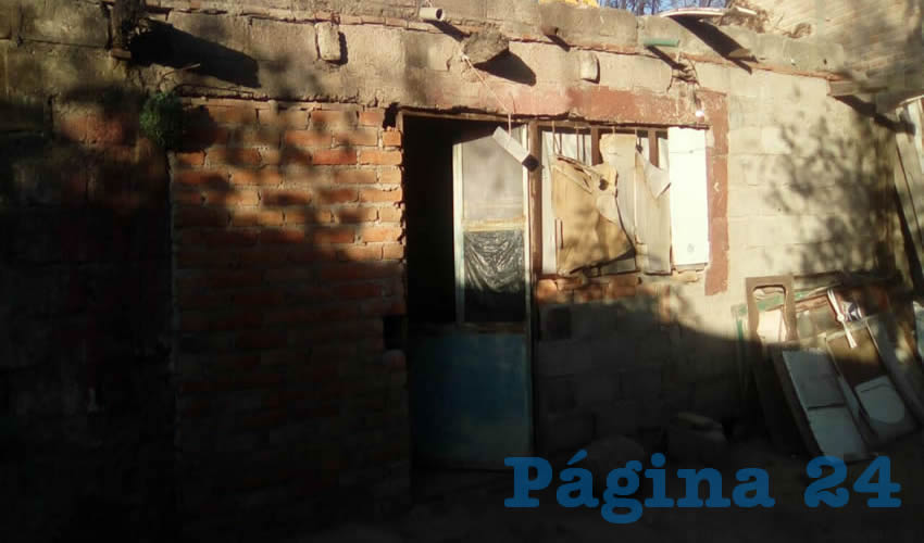 En esta humilde vivienda se mató Juan Gabriel Villanueva