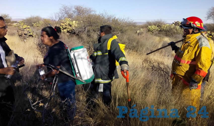 Elementos de varias corporaciones unieron esfuerzos para acabar con el siniestro
