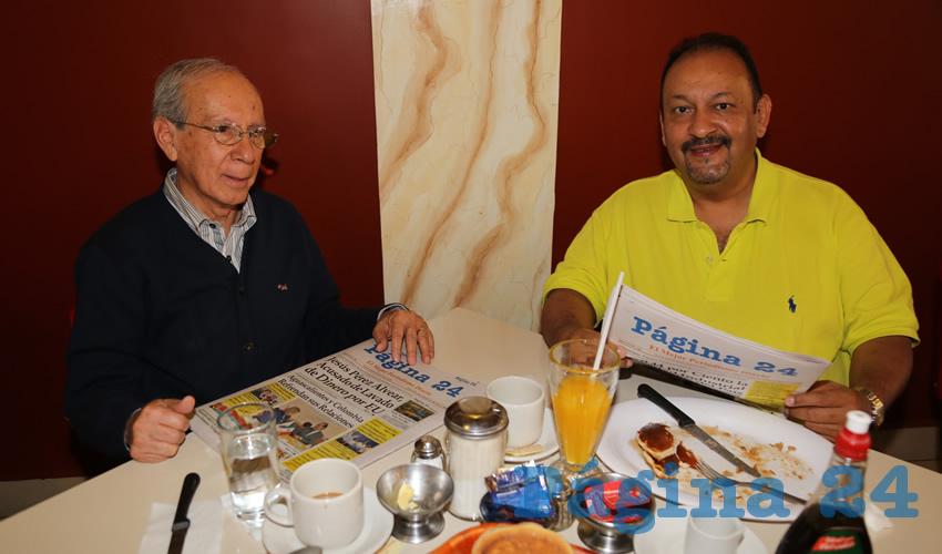 Desayunaron en el restaurante Mitla, Manuel Saldívar Medina y Rafael Valdés Ortiz