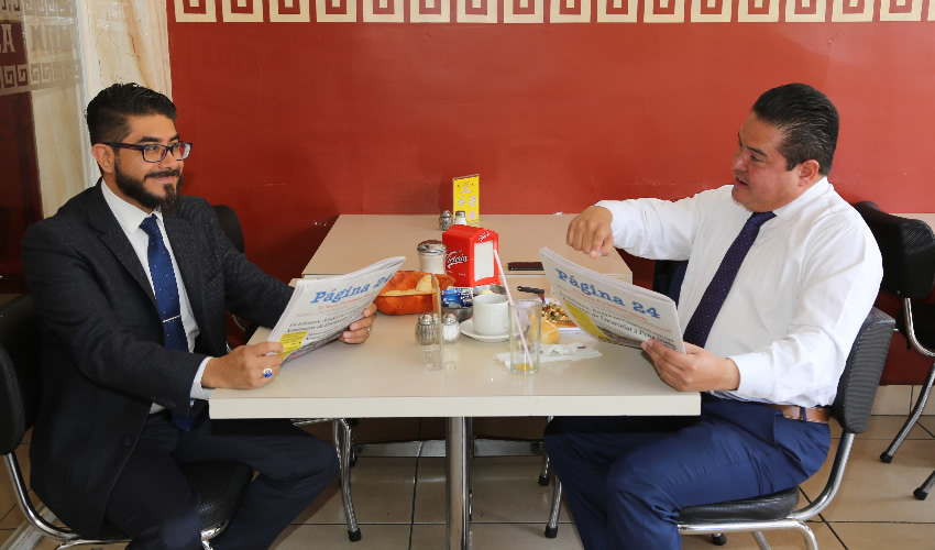 Ricardo Curiel García y Ismael Martínez Ramos compartieron el pan y la sal en el restaurante Mitla