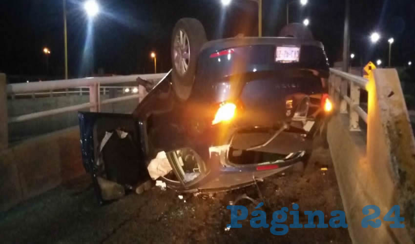 Así quedó el Seat Ibiza del beodo Ángel Oswaldo Arana Carrillo