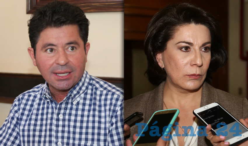 Jorge López Martín, diputado federal | Lorena Martínez Rodríguez, candidata al Senado de la República