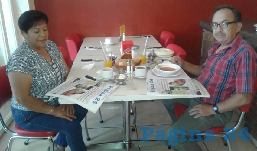 Rita Gómez y Antonio Reyes compartieron el pan y la sal en el restaurante Mitla