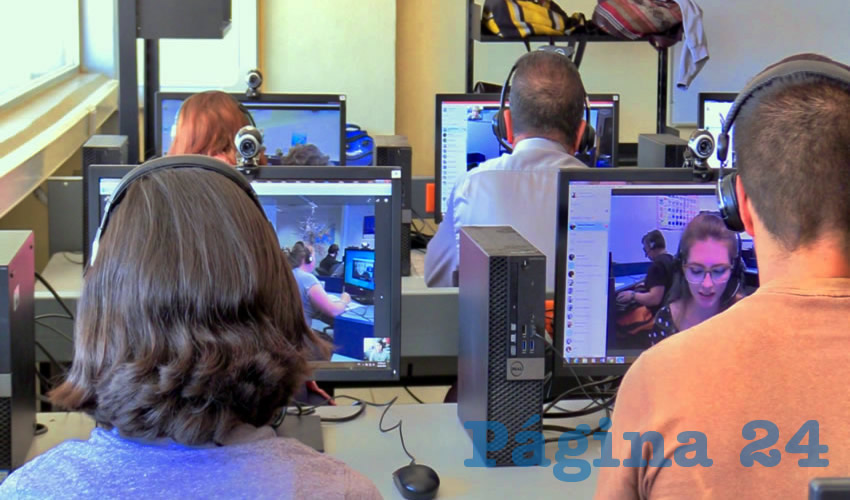 Los alumnos, los docentes y administrativos podrán ingresar en los laboratorios para la enseñanza del idioma, así como a clubes de conversación y plataformas interactivas