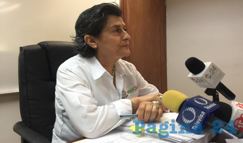 Gema Mercado Sánchez, titular de la Secretaría de Educación (Seduzac): “Para nadie es un secreto que el magisterio es un sector sumamente complejo porque tenemos mucha gente crítica y activa en partidos políticos”. (Foto: Cristo González)