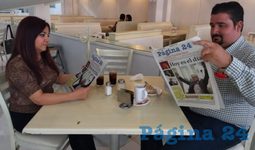 En el restaurante Del Centro almorzaron Angélica González y Fabián Ruvalcaba